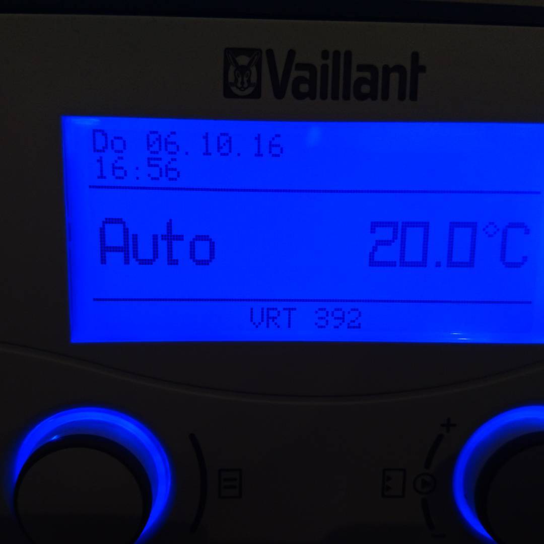 Es ist so weit, wir haben die Heizung eingeschaltet